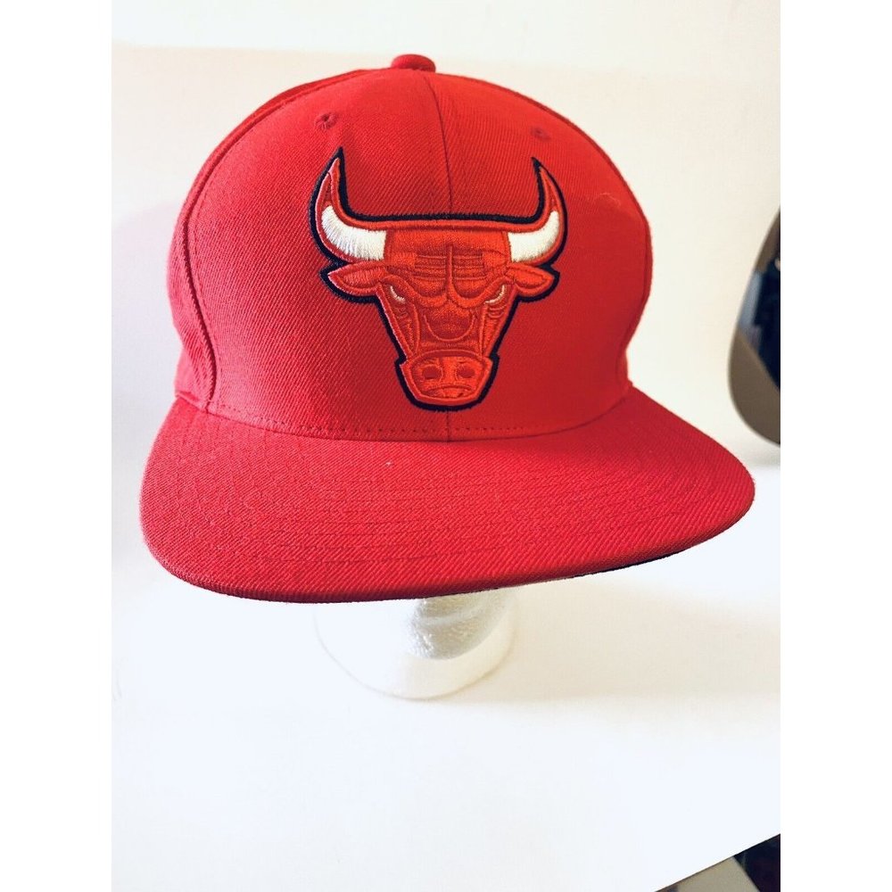 Chicago Bulls NBA Mitchell & Ness Snapback Cap 3D Logo Red Hat‎ Pennsylvania PA